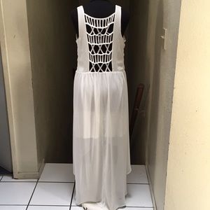 White Dress with back detail